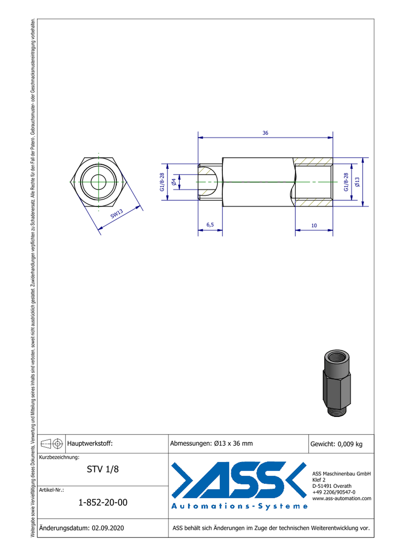 STV 1/8 Smart Flow Valve