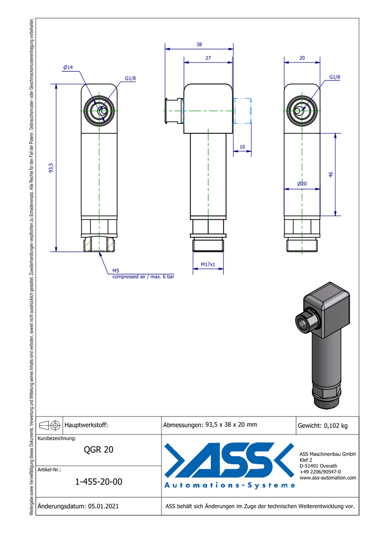 QGR 20 Crosswise Gripper