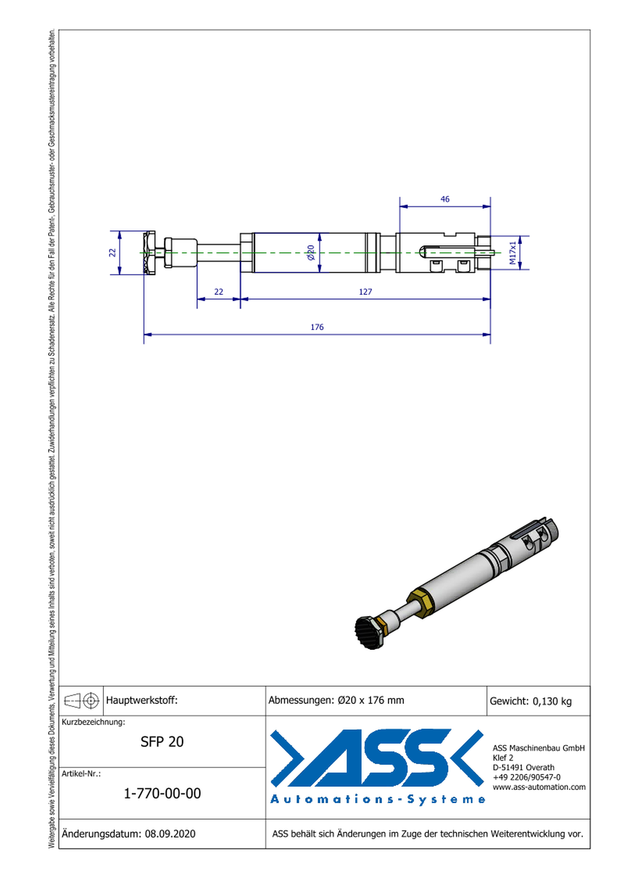 SFP 20 Stacking Guide, Precise