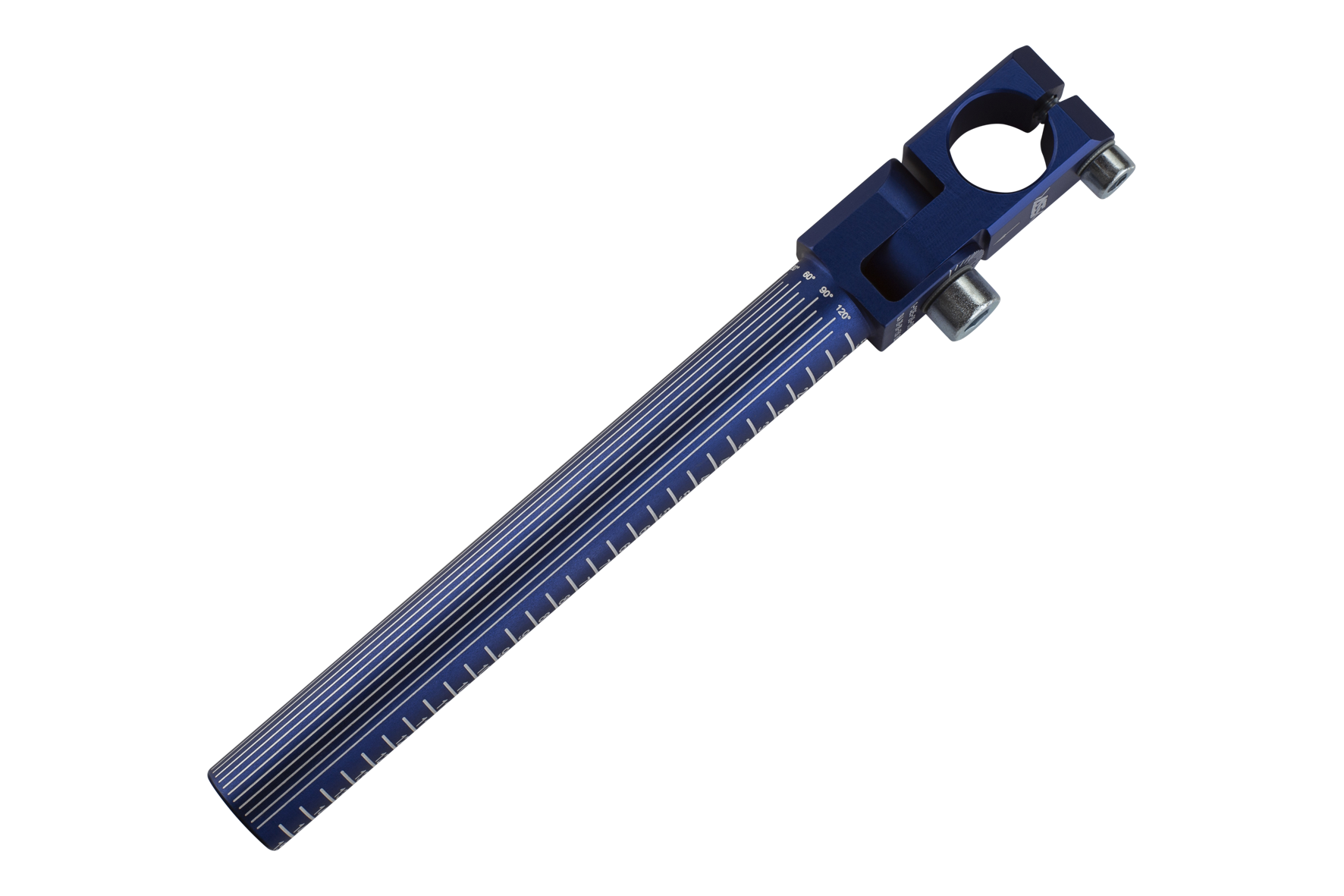 GLA 20-20-50 BS Elbow Arm, Blue Scale : 20 mm, Clamping Ø: 20 mm, : 150 mm, Swivel area: +/-90°