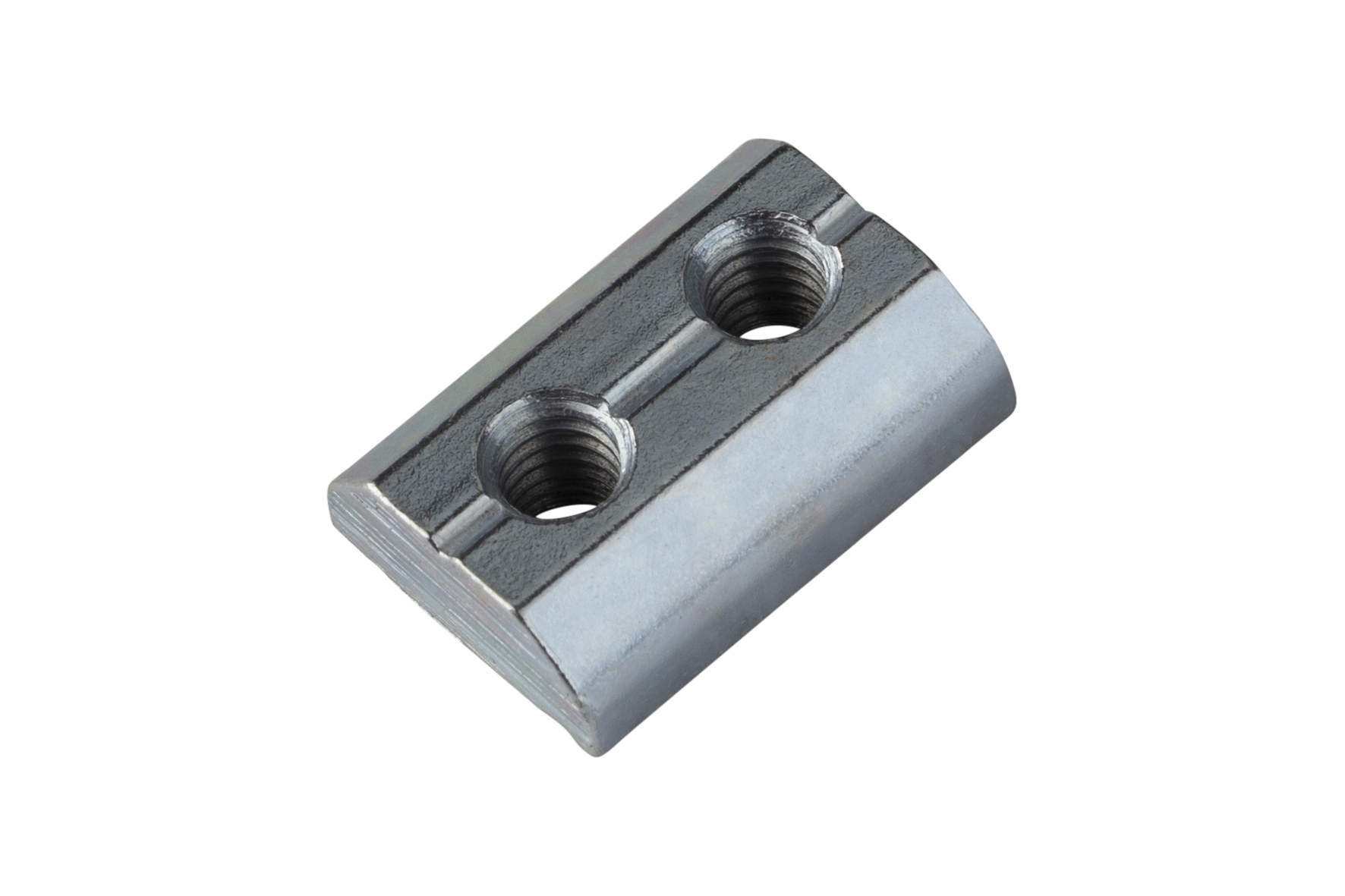 GWP 6-51 U Channel Nut with two Threads M6 : 2, : 8 mm, Compatible to: L-Profil; X-Profil; JU-Profil, Connection thread: M4