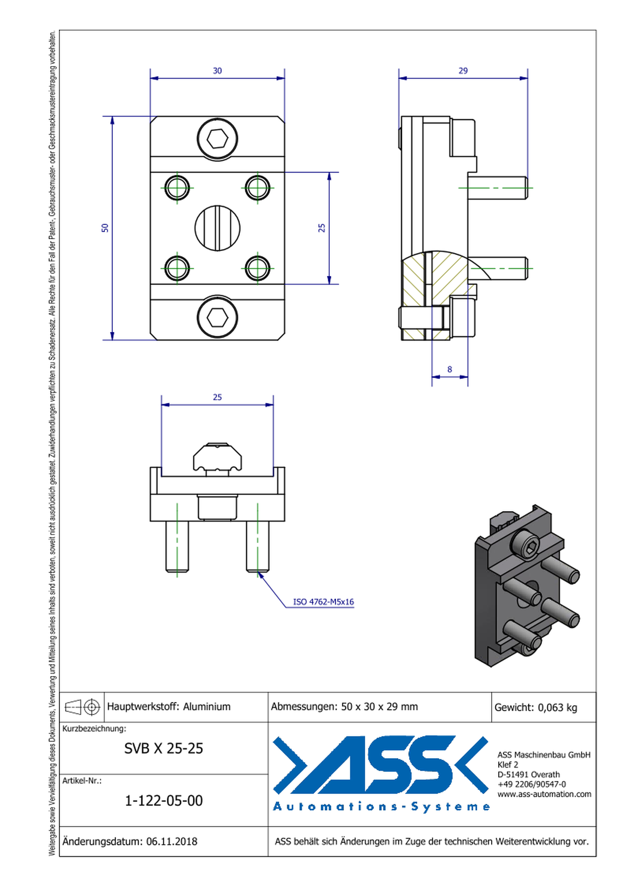 SVB X 25-25 Butt Connector