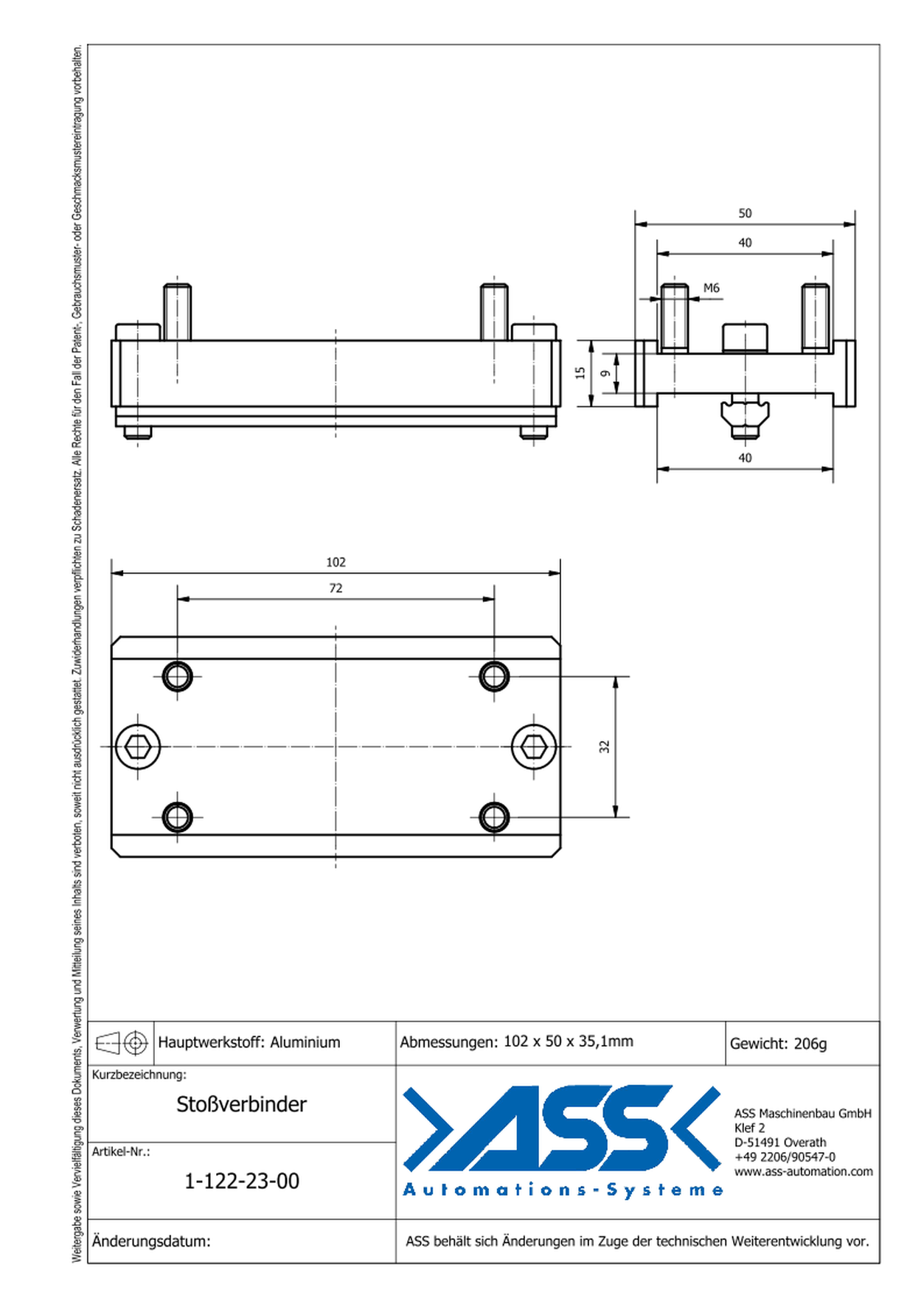 SVB JU 80-40-80-40 90° Connector, shiftable