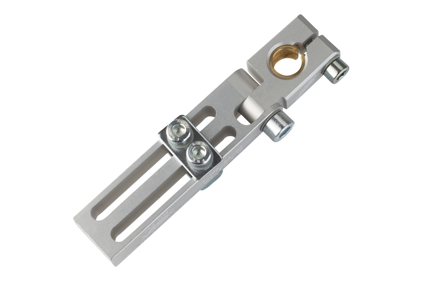 WSL KG JU 20 Long Angle Clamp with Swivel Head and Ball Joint : 0-13°, : 50 mm, Compatible to: L-Profil; X-Profil; JU-Profil, Clamping Ø: 10 mm, Swivel area swivel head: +/-90°