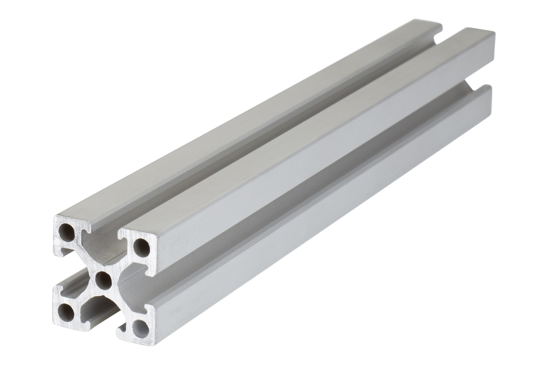 X 25-25-2000 Aluminiumprofil 2000 mm Bauform: Vierkant, Baugröße: 25x25 mm, Länge: Zuschnitt