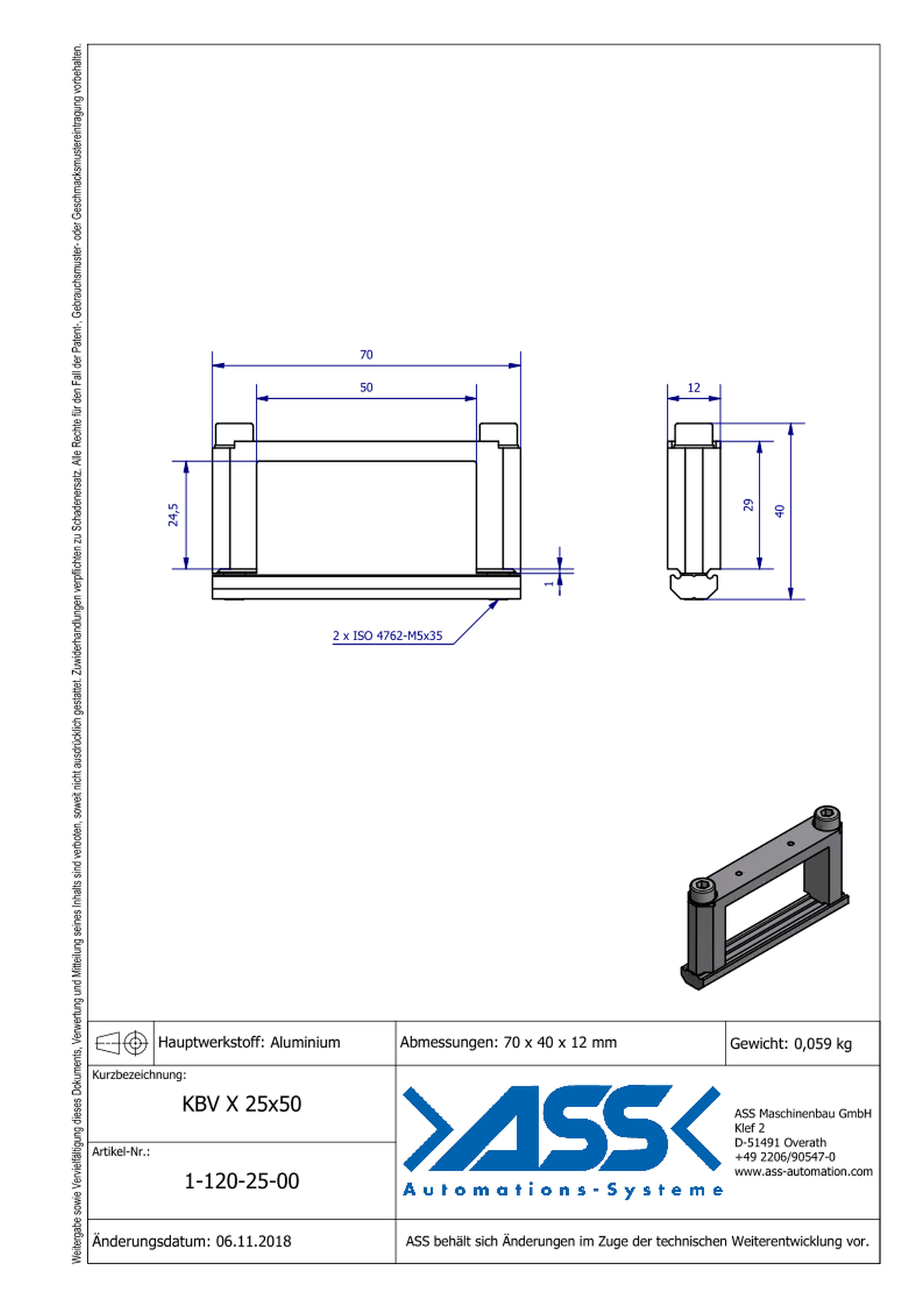 KBV X 25-50 Square Joint Connector