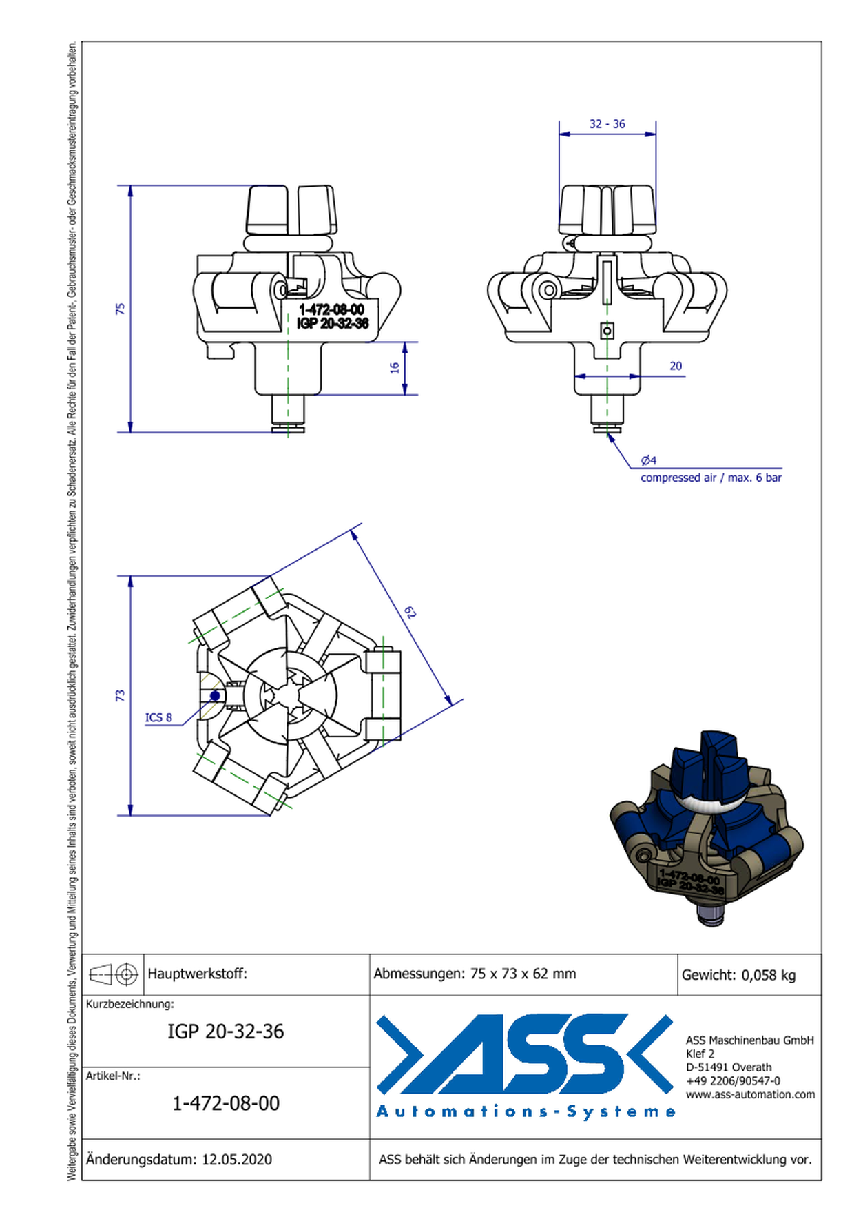 IGP 20-32-36 ID Gripper