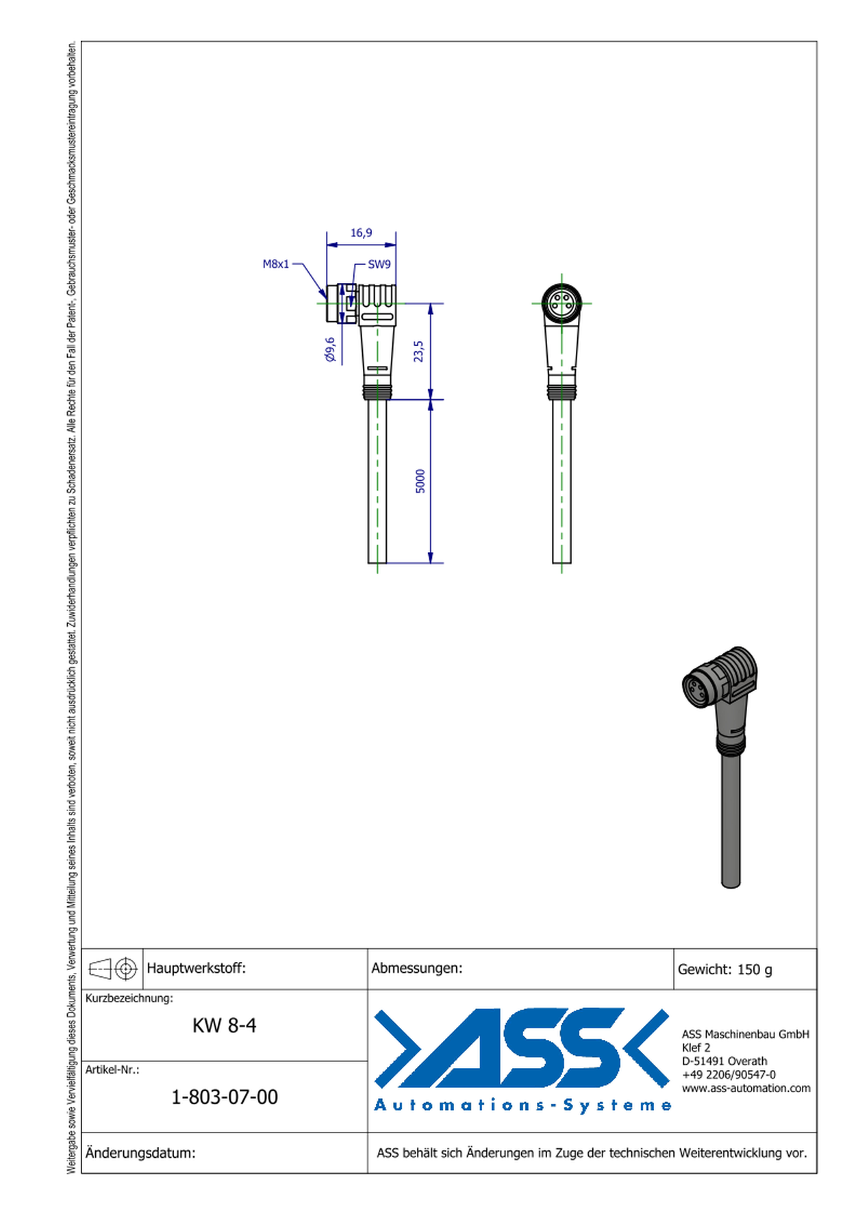 KW 8-4 Elbow Connector