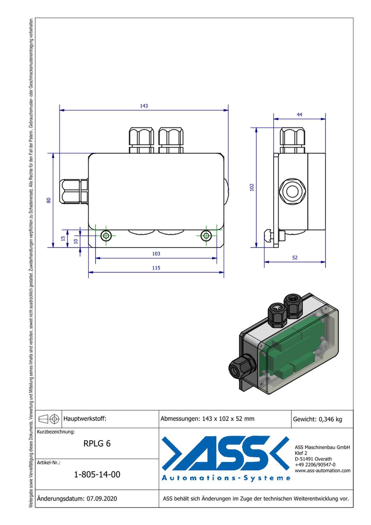 RPLG 6 Relay Board with Enclosure