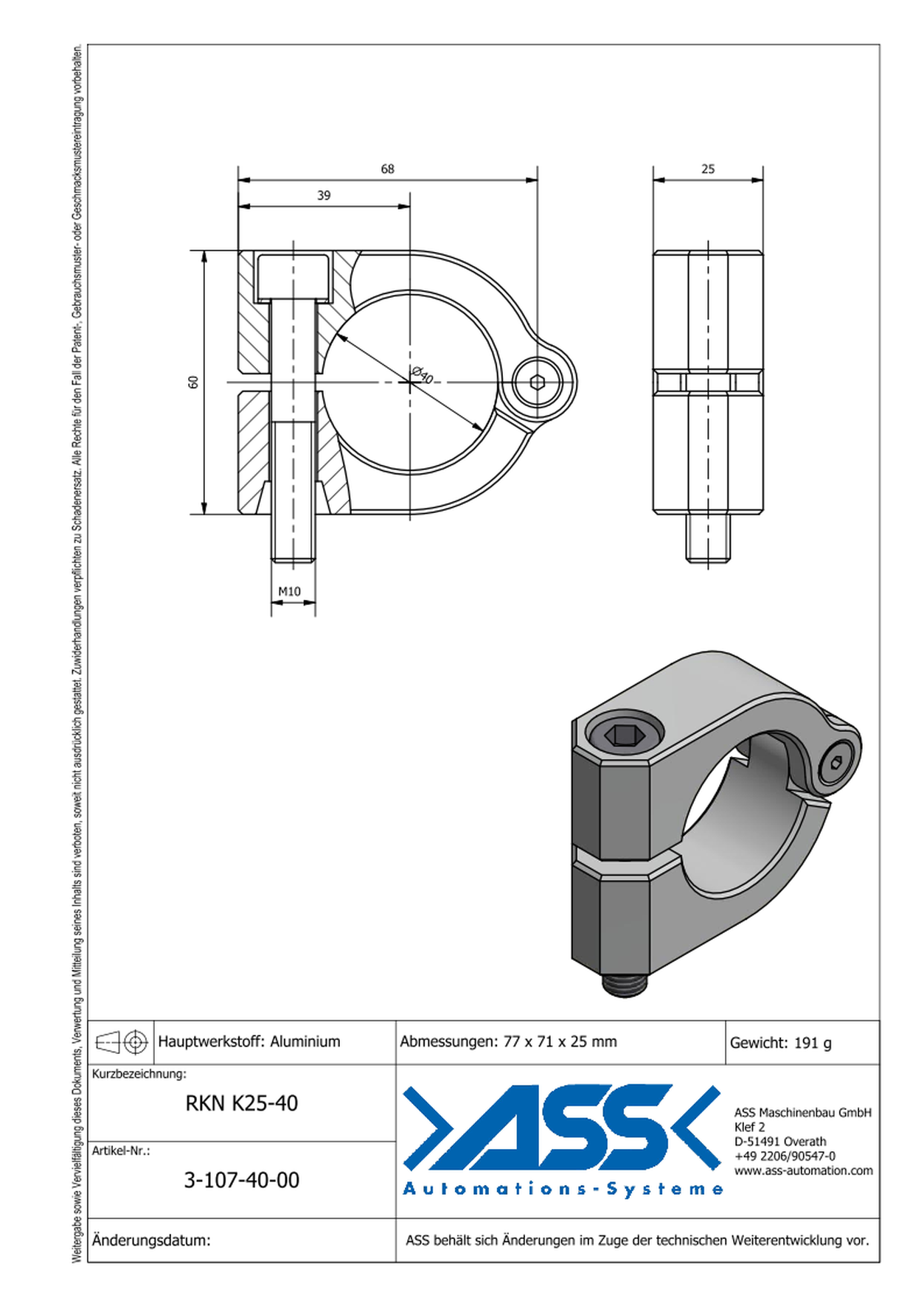 VLK 2 25-66 conical elongation Ø25-66mm