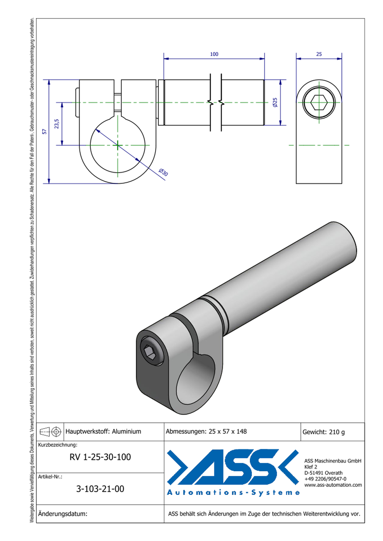 VLK 2 25-66 conical elongation Ø25-66mm