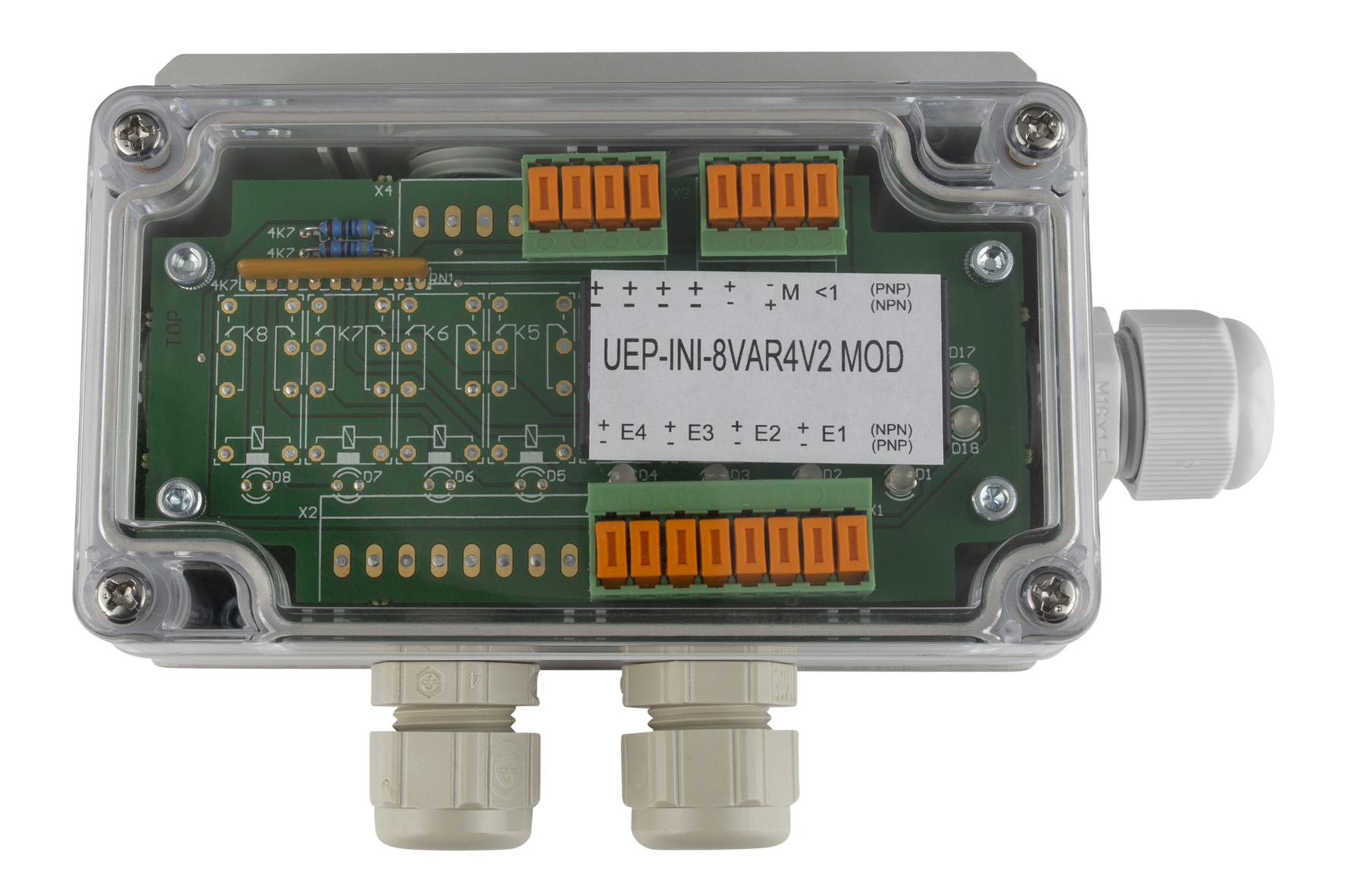 RPLG 2 Relay Board with Enclosure Model: board + case, Slots: 4