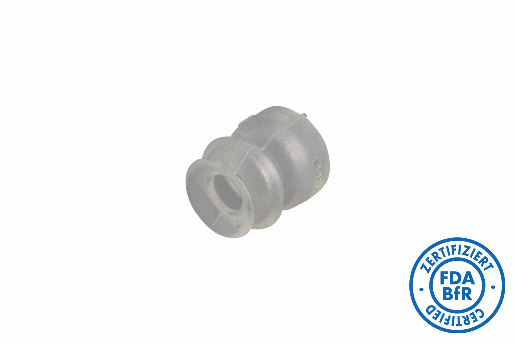 VN 2-11-HE  Suction Cup, 2 Bellows Model: round, FDA/BfR Certificate: yes, Bellows: 2, Holding force: 0,4 N, Material: Silicone, : 6