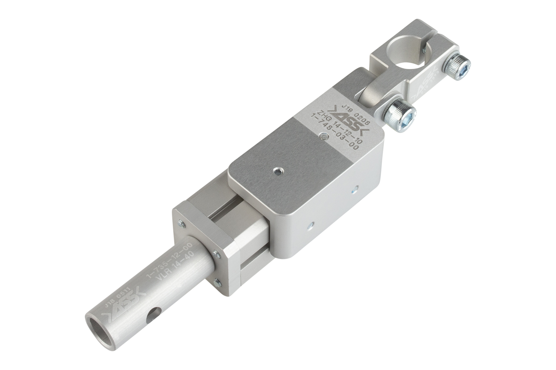 ZHG 20-20 Cutter Slide Stroke: 10 mm, Piston Ø: 12 mm, : 14 mm, Clamping Ø: 14 mm, Spring: coming out, : 40 mm