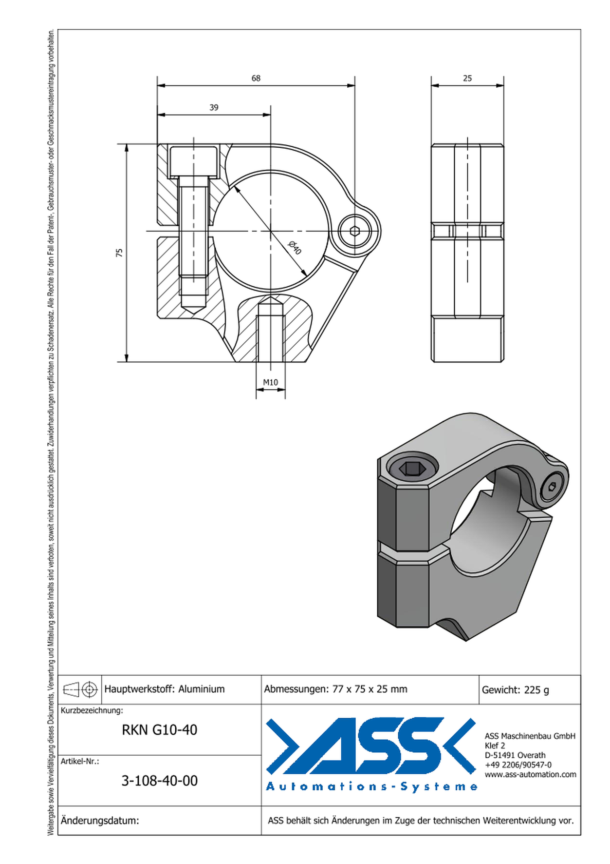 VLK 2 25-66 conical elongation Ø25-66mm