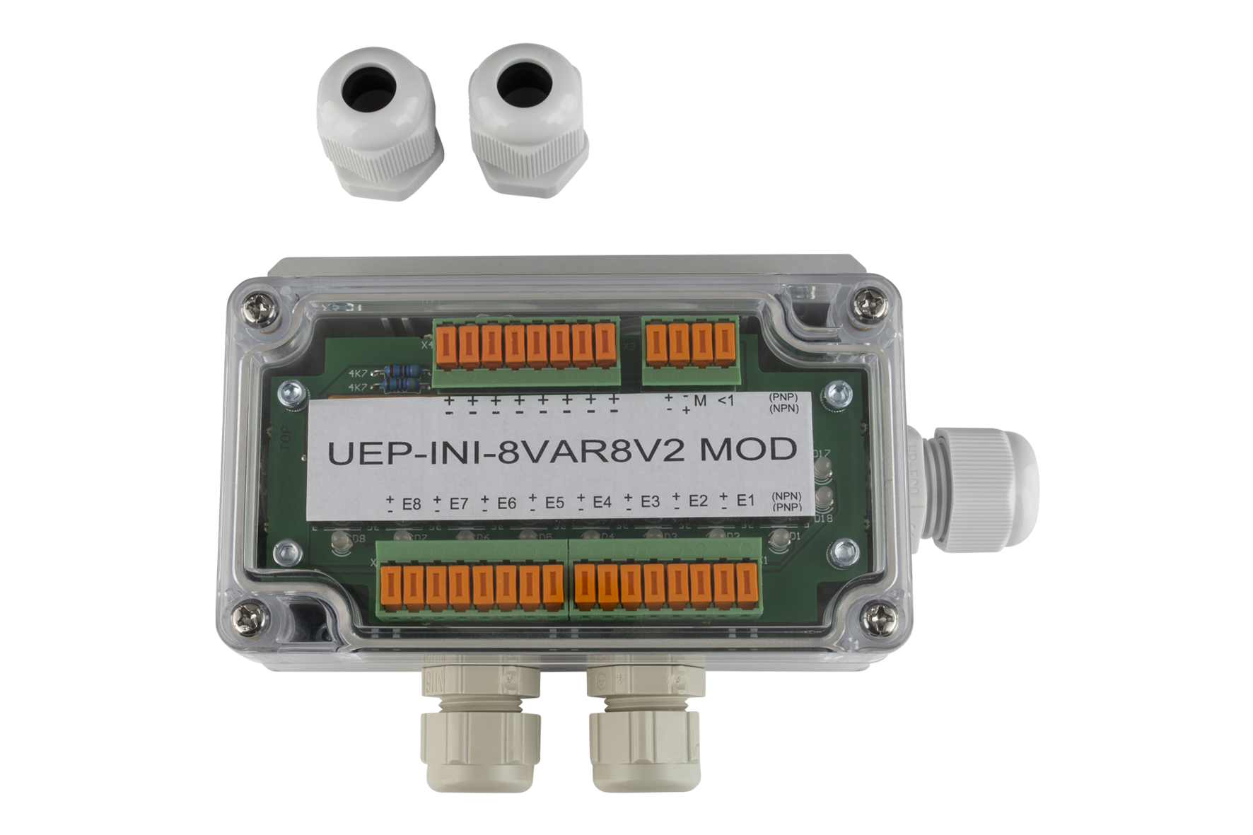 RPLG 2 Relay Board with Enclosure Model: board + case, Slots: 8