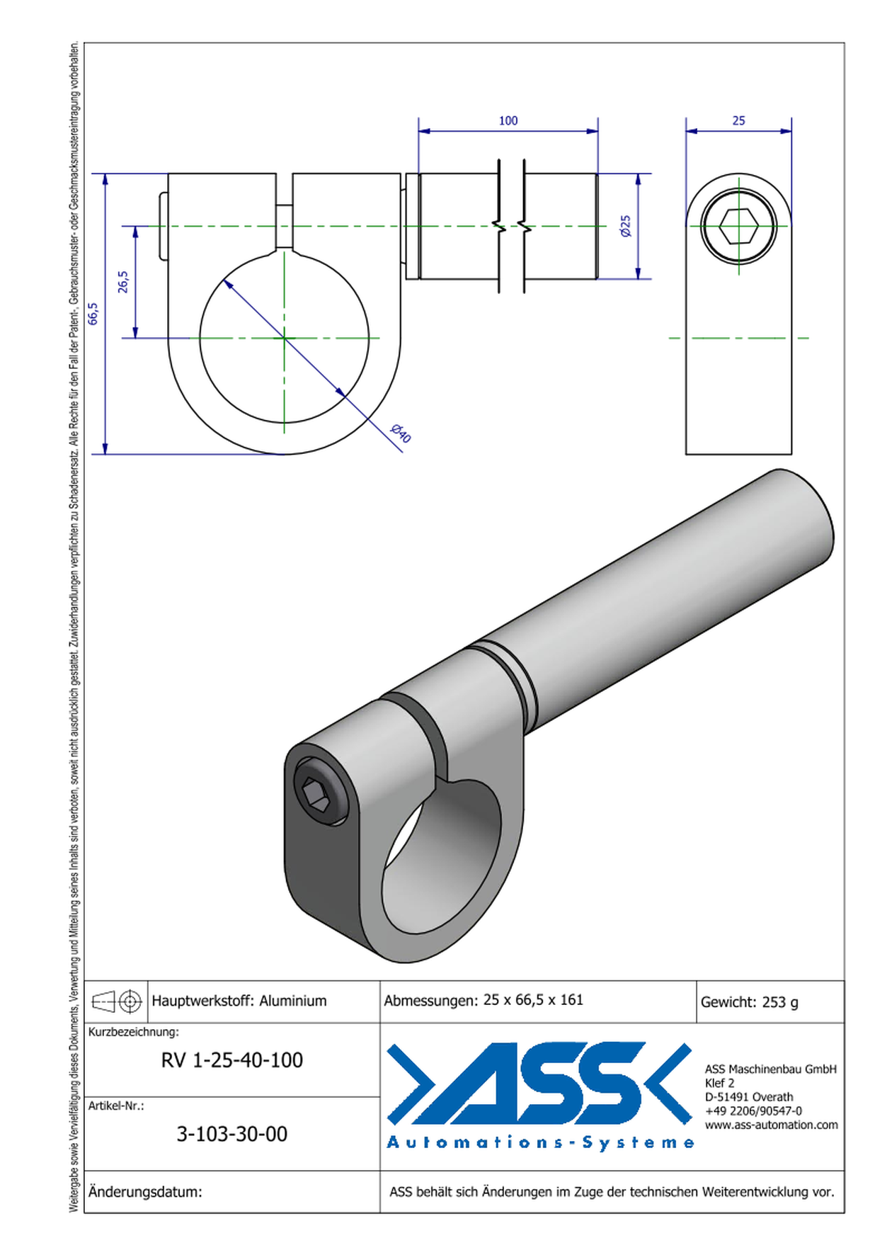 VLK 2 25-66 conical elongation Ø25-66mm