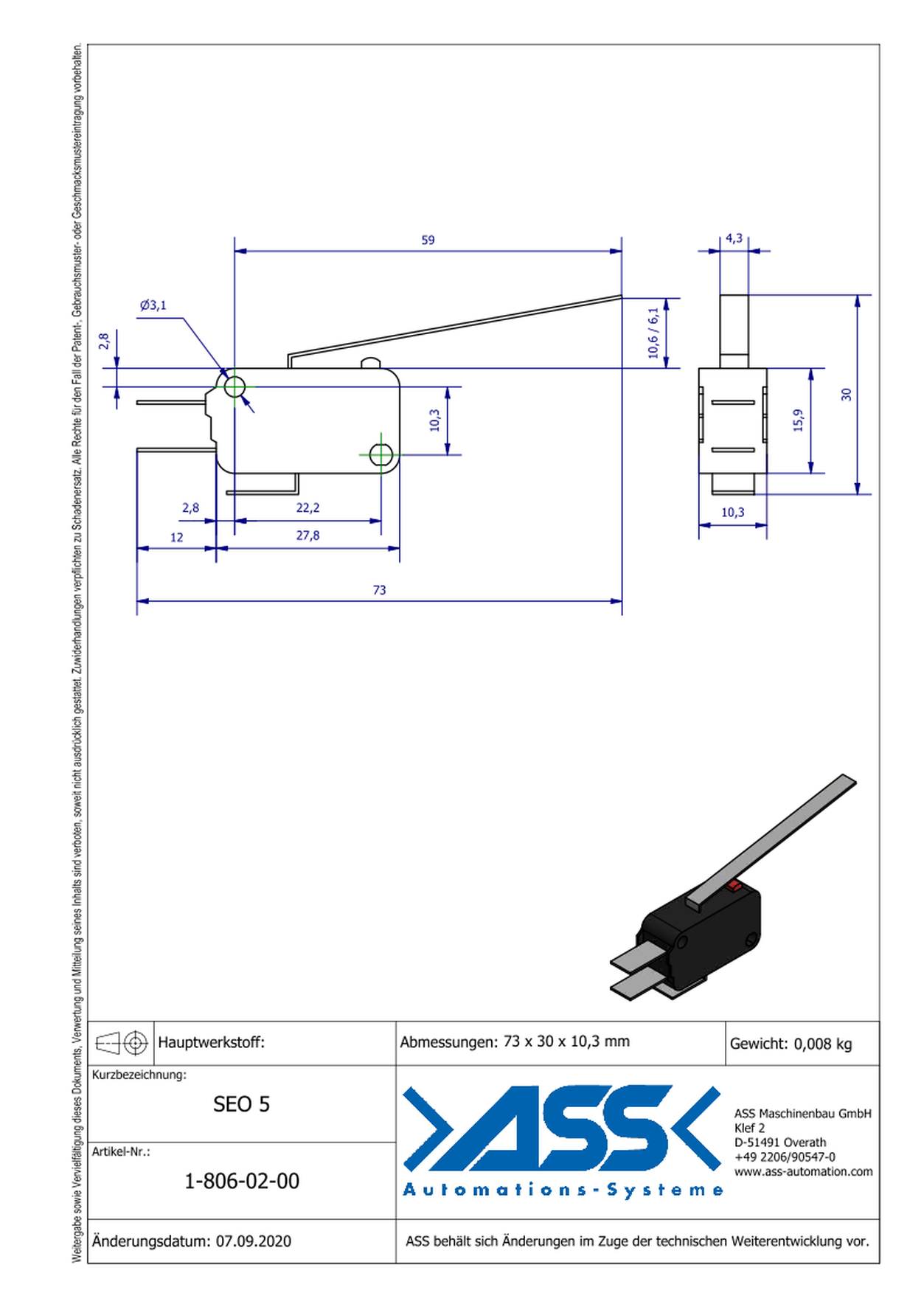 SEO 5 Switch without cable