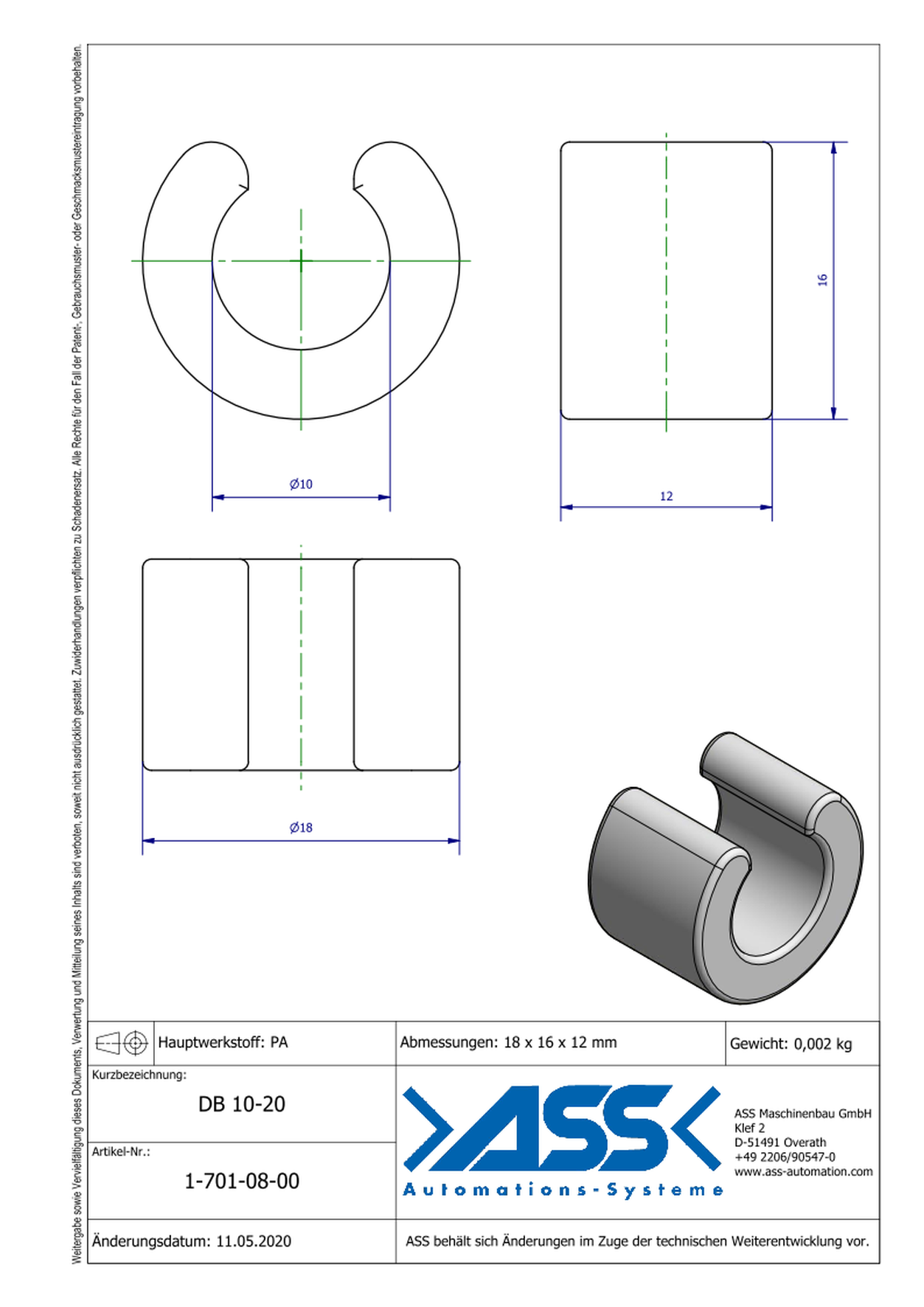 DB 10-20 Stroke Reducer